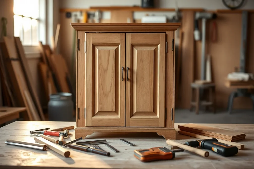 Cabinet Makeover With Contact Paper