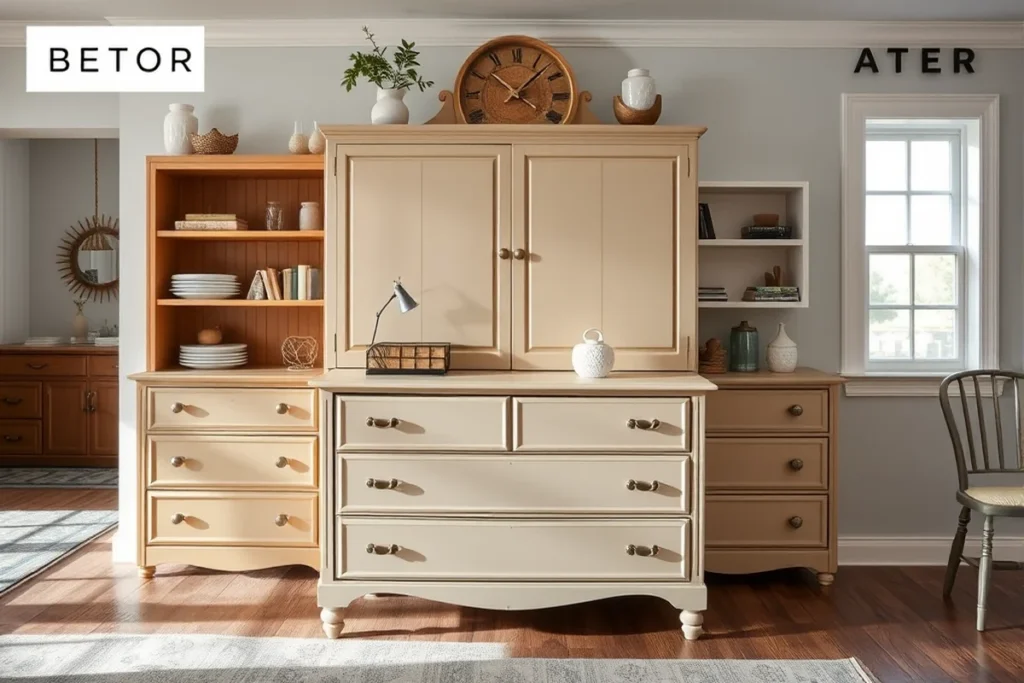 Accessible Beige Kitchen Cabinets